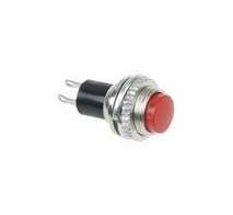 Выключатель-кнопка металл 220В 2А (2с) OFF-(ON) d10.2 красн. Mini (RWD-213) Rexant 36-3331