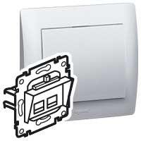 Механизм розетки комп. СП Galea Life RJ45 CAT.6 UTP 2 вых. Leg 775823