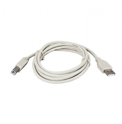 Шнур USB 2.0 (USB А-USB В) 1.8м бел. Rexant 18-1104 фото 2