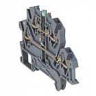 Блок клеммный Viking3 4кв.мм шаг 5мм 2 яруса светодиод Leg 037256
