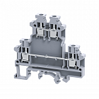 Клемма двухъярусная винтовая OptiClip CDL-4-2L-I сер. КЭАЗ 289803