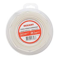 Трубка термоусадочная ТУТ нг 5.0/2.5 бел. ролик 2.44м Rexant 29-0021