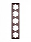 Рамка 5-м ZIMA горизонт. шоколад LEZARD 704-7300-150