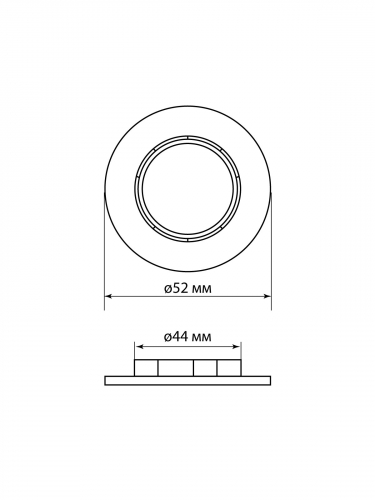 Кольцо для патрона Е27, термостойкий пластик, белый, TDM фото 4