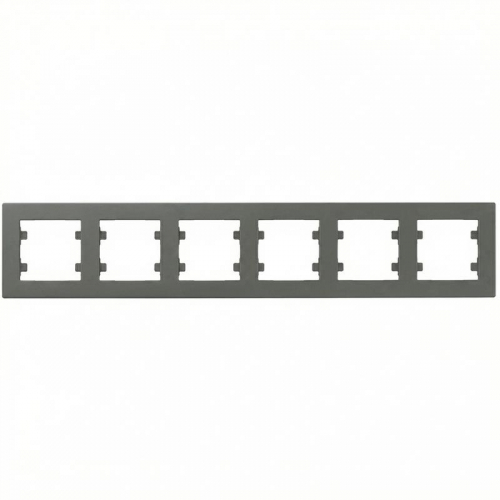 Рамка 6-м Karea RIZZ дым. Makel 88050706