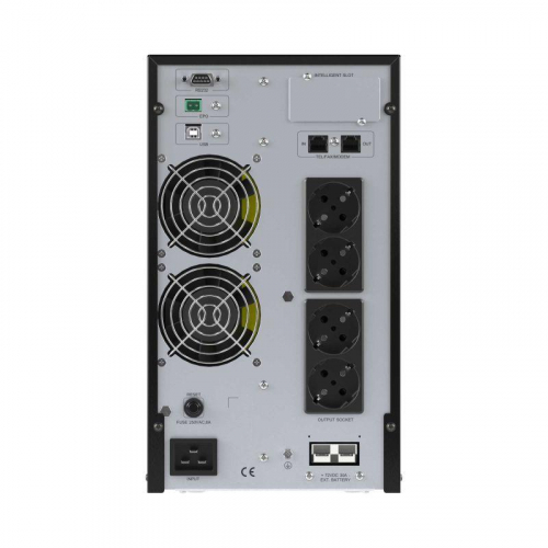 Источник бесперебойного питания онлайн для Small Tower 3000В.А/2700Вт 1/1 4хSchuko EPO USB RS-232 RJ45 без АКБ 7А.ч DKC SMALLT3A0PS фото 4