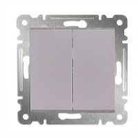 Выключатель 2-кл. СП Karea 10А IP20 механизм жемчуж. Makel 57100003