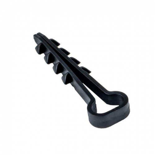 Дюбель-хомут d5х10мм для плоского кабеля черный (уп.100шт) PROxima EKF plc-cd1-5х10b фото 2