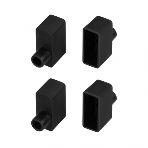 Заглушка WPH-FLEX-0616-SIDE BLACK с отверстием пластик (комплект) Arlight 045880