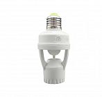 Патрон с датчиком движения PMS-IR 045 60Вт E27 360град. 6м IP20 WH JazzWay 5013018