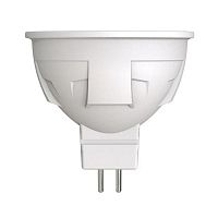 Лампа светодиодная LED-JCDR 6W/6500K/GU5.3/FR PLP01WH ЯРКАЯ 6Вт JCDR матовая 6500К дневной бел. свет GU5.3 картон Uniel UL-00011019