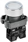 Кнопка LA167-BAF11 d22мм 1з бел. IEK BBT20-BAF11-1-22-67-K01