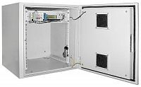 Шкаф уличный 19дюйм 9U 650х600мм IP55 метал. дверь; сер. ITK LO35-09U66-M55