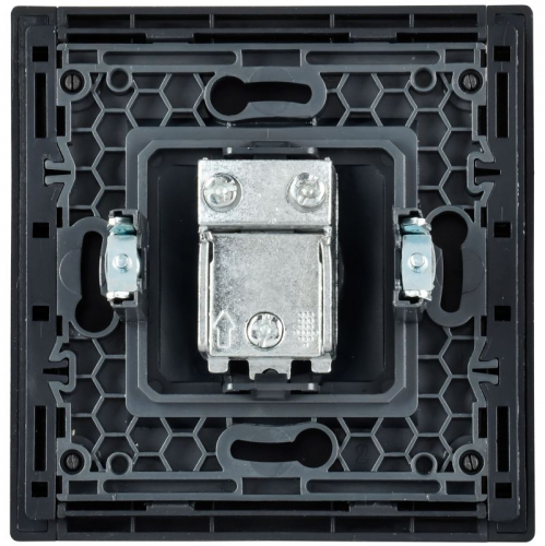 Розетка TV проходная FORTE&PIANO FP129 черн. IEK FP-A10-P-K02 фото 3