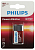 Элемент питания алкалиновый "крона" 6LR61 9В Power (блист. 1шт) Philips Б0062717