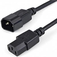Кабель питания С13-C14, 3х0.75, 220В, 10A, 2200 Вт, чёрный, 1.2 м. Filum FL-PC10-C13-C14-1.2M