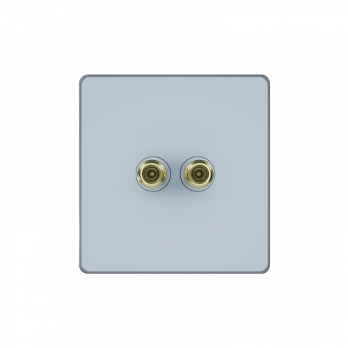 Розетка аудио СП Systeme Infinity IP20 стальное небо SE FSE001187 фото 2