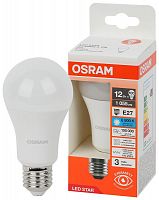 Лампа светодиодная LED Star 12Вт (замена 100Вт) грушевидная 6500К E27 1055лм OSRAM 4058075695351