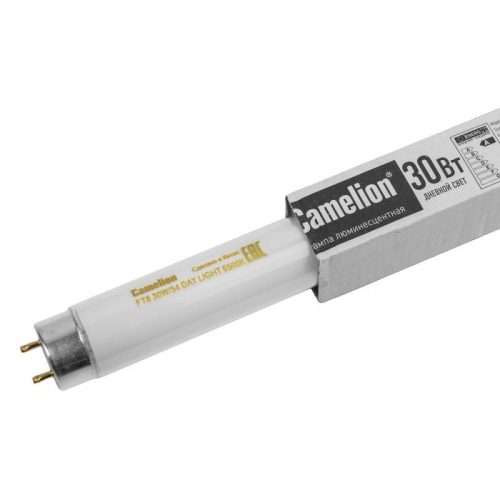 Лампа люминесцентная FT8-30W/54 30Вт T8 6500К G13 Camelion 3008 фото 5