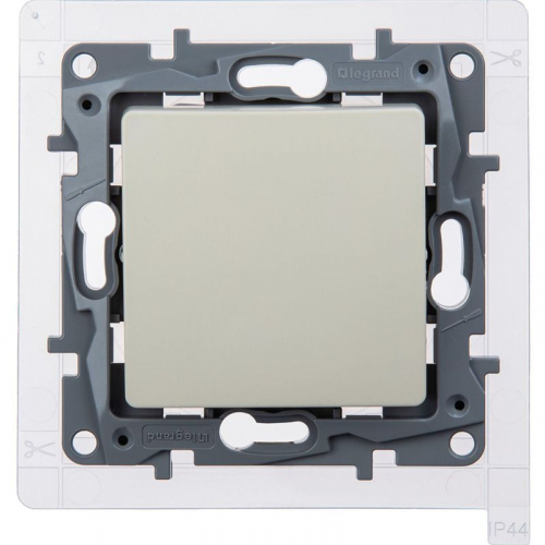 Переключатель 1-кл. Etika 10А IP44 250В безвинтов. зажимы сл. кость IEK 672307 фото 2