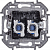 Розетка компьютерная 2-м Inspiria RJ45 кат.6 UTP механизм антрацит IEK 673843