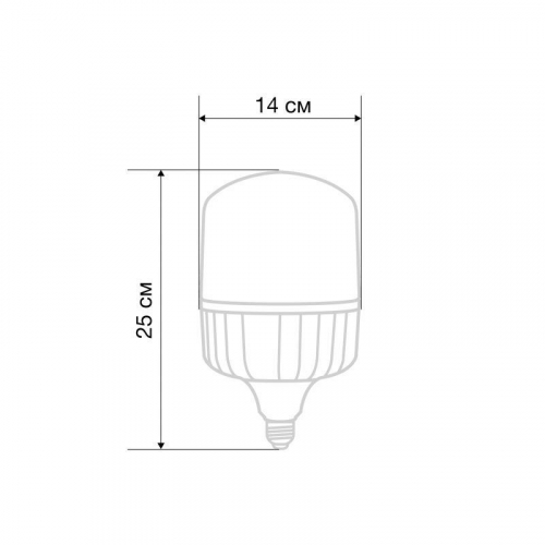 Лампа светодиодная высокомощная 100Вт 6500К хол. бел. E27 9500лм с переходником на E40 Rexant 604-072 фото 2
