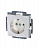 Механизм розетки 1-м СП Basic 16А IP20 250В альп. бел. ABB 2CKA002011A3855