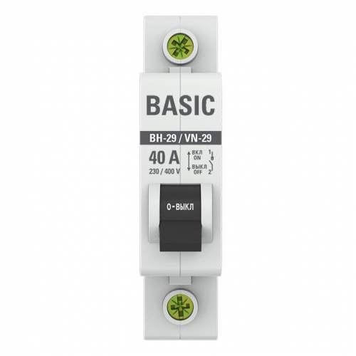 Выключатель нагрузки 1п 40А ВН-29 Basic EKF SL29-1-40-bas фото 2