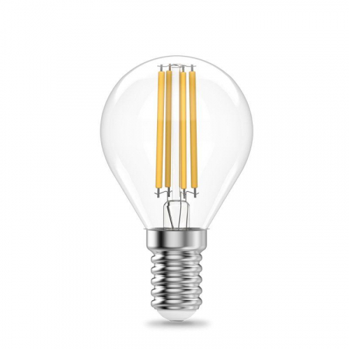 Лампа светодиодная филаментная Filament Elementary 8Вт шар 2700К Е14 510лм GAUSS 52118 фото 7