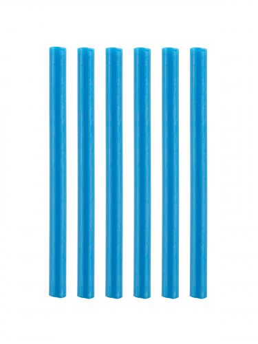 Клеевые стержни универсальные синие, 7 мм x 100 мм, 6 шт, "Алмаз" TDM фото 2