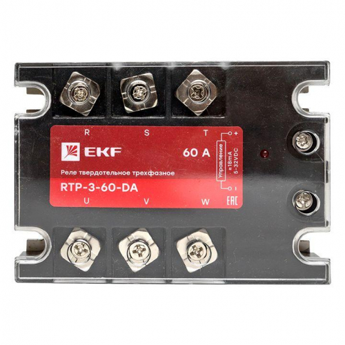 Реле твердотельное трехфазное RTP-60-DA PROxima EKF rtp-3-60-da фото 4