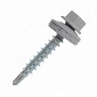 Саморез кровельный 4.8х35 RAL 7004 сер. (уп.250шт) Zitar 160220