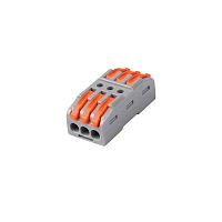 Клемма монтажная СМК PTC-3P 4233 BL/3 450В 32А 0.08-2.5 4.0кв.мм (уп.3шт) JazzWay 5073708