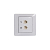 Розетка компьютерная + телефонная 2-м СП Glossa RJ45 + RJ11 кат.5E механизм бел. SE GSL000185