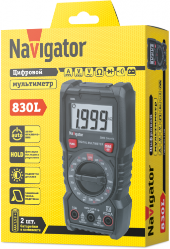 Мультиметр 95 765 NMT-Mm-830L цифровой Navigator 95765 фото 3
