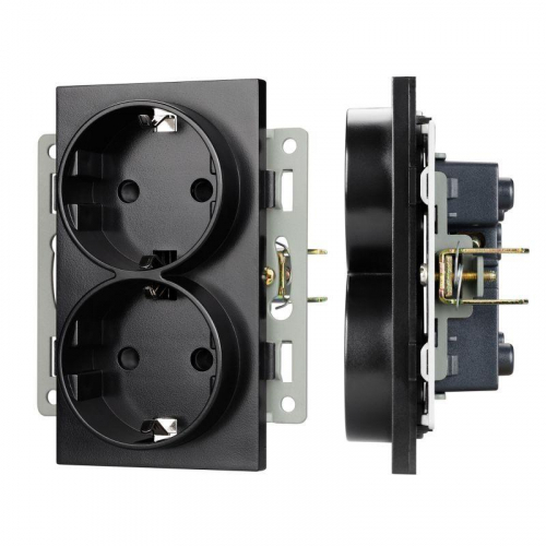 Механизм электрической розетки SCT-MEUD-PL-BK (250В 16А) Arlight 043765