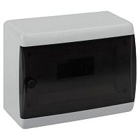 Корпус навесной ЩРН-П-8 ЭРА COMFORT IP41 прозр. крышка пластик. бел. ЭРА Б0067224