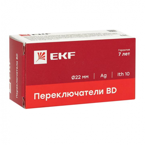 Переключатель BD33 3P короткая ручка 2NO IP65 PROxima EKF xb2-bd33-65 фото 2