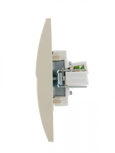 Розетка компьютерная СП Deriy RJ45 крем. LEZARD 702-0303-139 фото 3