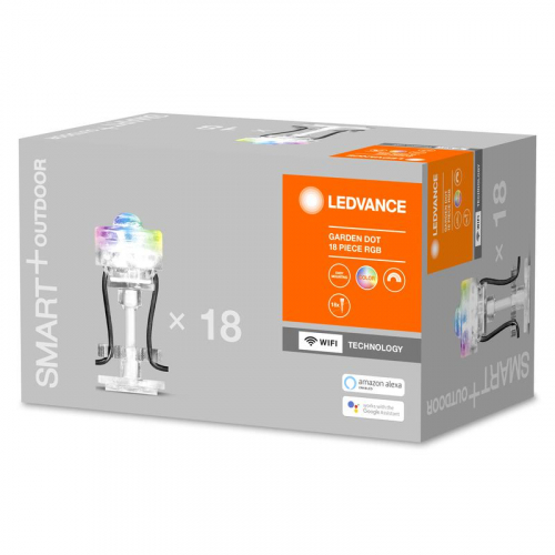 Светильник светодиодный SMART WIFI GARDEN DOT 18 элементов RGB 18P LEDVANCE 4058075478558 фото 3