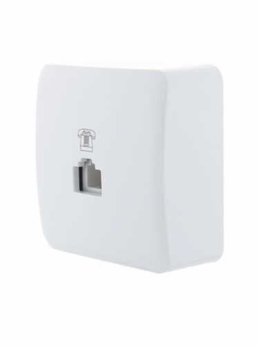 Розетка телефонная Viola RJ11 евро стандарт бел. LEZARD 751-0200-137 фото 4