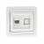 Розетка компьютерная 1-м СП Лондон RJ45 бел. EKF EEK01-035-10