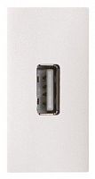 Механизм USB разъема тип А с USB разъем мама на тыльной стороне 1мод. Zenit бел. ABB 2CLA215590N1101
