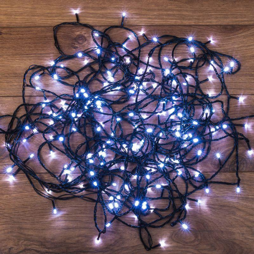 Гирлянда светодиодная универсальная 20м 200LED бел. 8Вт IP20 с контроллером 8 режимов Neon-Night 303-106 фото 2