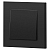 Кнопка Accent 6-109-05 10А-250В IP20 СУ антрацит Intro Б0063612