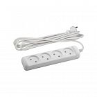 Удлинитель 4х3м без заземл. 10А IP20 U-4-3m-2х1 ПВС 2х1 Эра Б0028362