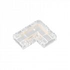 Коннектор угловой FIX-MONO-8mm-2pin-STS прозр. (уп.10шт) Arlight 047195