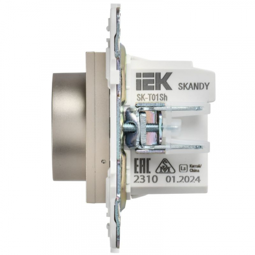 Термостат электронный SKANDY SK-T01Sh с индикацией шампань IEK SK-RT11-K37 фото 5