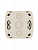 Розетка 1-м ОП Демет 16А IP20 с заземл. керамика крем. LEZARD 711-0300-122