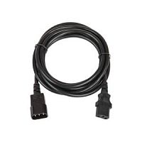 Кабель питания разъем C14 IEC 60320/разъем C13 IEC 60320 3х1кв.мм 250В 10А 1.8м черн. NIKOMAX TLK-PCM10-018